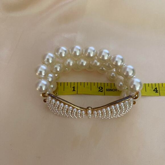 Vintage Pearl stretch bow bracelet - Picture 6 of 6